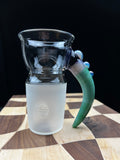 Horn handle slide mug with mini-bong straw