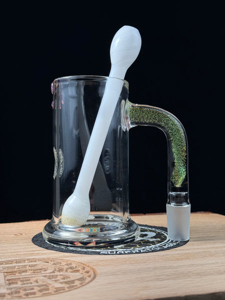 8 ounce dichroic handle banger mug