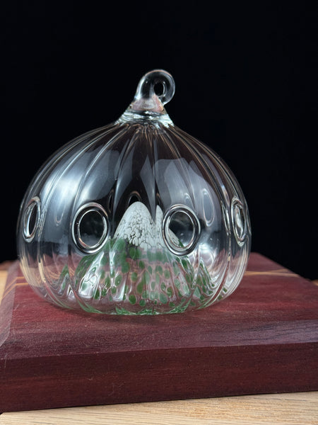 Frosty mountain ornament