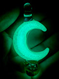 Dichro glow moon pendant with Columbine