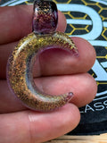 Dichro over purple moon pendant