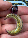 Dichro over purple moon pendant